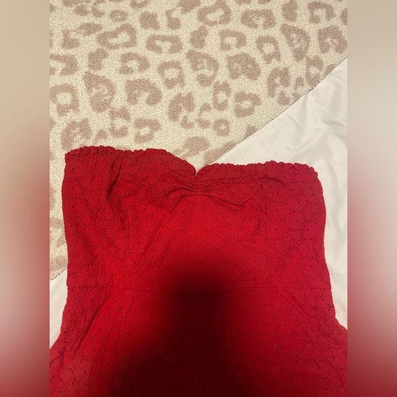 Worn once! Flirty Red Hot Mini Dress - Picture 2 of 9